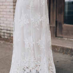 Southern Alternative Sienna Floral Maxi Gown (Butter) Clothing