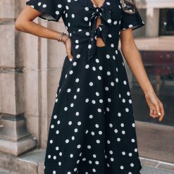 Southern Alternative Dream About It Polka Dot Dress (Black) Dresses