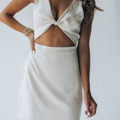 Southern Alternative Sunday Best Front Twist Mini Dress