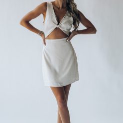 Southern Alternative Sunday Best Front Twist Mini Dress