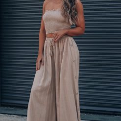 Southern Alternative Casual Occasion Pant Set (Khaki)