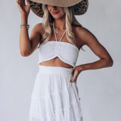 Southern Alternative Seaside Escape Mini Dress (White)