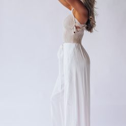 Southern Alternative Wilmington Knit Crop Top (Taupe)