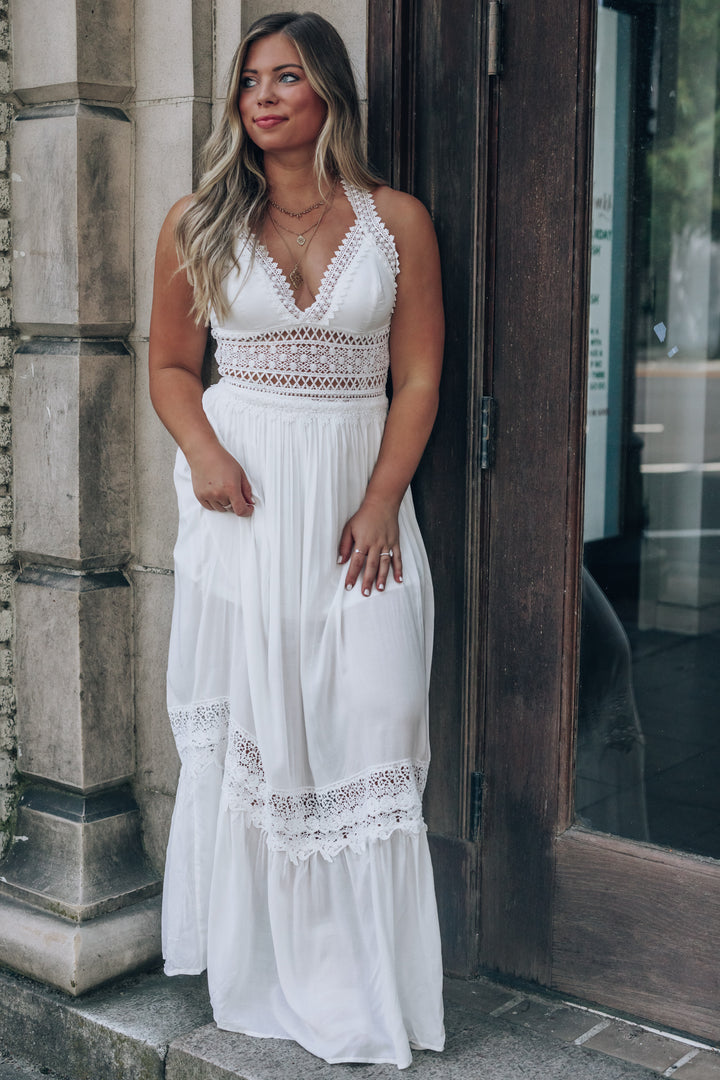 Southern Alternative Endless Love Lace Cutout Maxi Dress (Ivory) Dresses Southern Alternative Endless Love Lace Cutout Maxi Dress (Ivory) Dresses