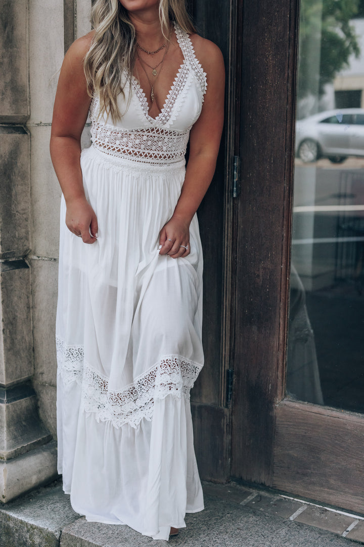 Southern Alternative Endless Love Lace Cutout Maxi Dress (Ivory) Dresses Southern Alternative Endless Love Lace Cutout Maxi Dress (Ivory) Dresses