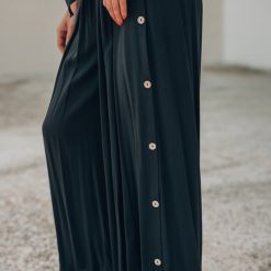 Southern Alternative Cora Crop And Pant Set (Black)