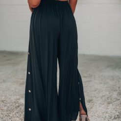 Southern Alternative Cora Crop And Pant Set (Black)