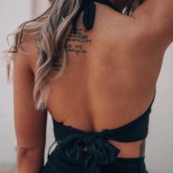 Southern Alternative Emi Halter Crop Top (Black) Clothing