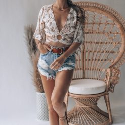 Southern Alternative Sweet Secrets Paisley Crop Top