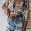 Southern Alternative Sweet Secrets Paisley Crop Top