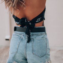 Southern Alternative Clothing Wait A Minute Denim Shorts (Light Wash)