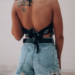 Southern Alternative Clothing Wait A Minute Denim Shorts (Light Wash)