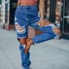 Southern Alternative Clothing 90's Babe Denim Joggers (Medium Wash)