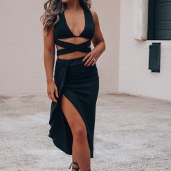 Southern Alternative Get It Right Halter Crop Top