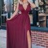 Southern Alternative Luna Maxi Dress (Wine)