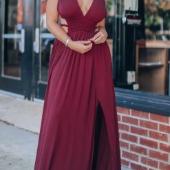 Southern Alternative Luna Maxi Dress (Wine)