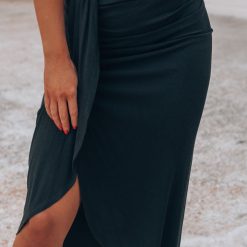 Southern Alternative Clothing Closing Time Midi Skirt (Black)