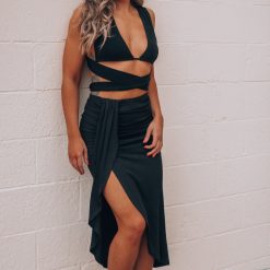 Southern Alternative Get It Right Halter Crop Top