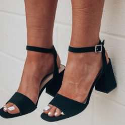Southern Alternative Clothing Sabrina Chunky Heels (Black)