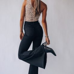 Southern Alternative Clothing Set In Stone Bell Bottoms (Black)