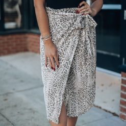 Southern Alternative Clothing Party Animal Leopard Midi Skirt