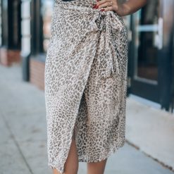 Southern Alternative Clothing Party Animal Leopard Midi Skirt