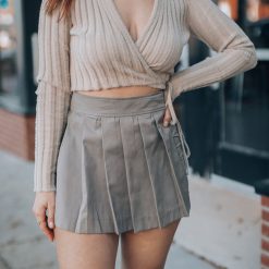 Southern Alternative Clothing Atlas Pleated Skort (Olive)
