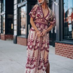 Southern Alternative You're My Golden Hour Lace Maxi Dress Dresses