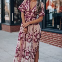Southern Alternative You're My Golden Hour Lace Maxi Dress Dresses