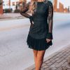 Southern Alternative Dresses Dreamer Lace Mini Dress (Black)