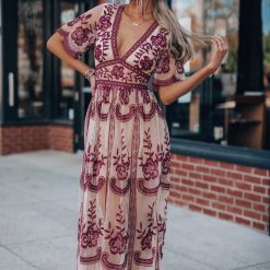 Southern Alternative You're My Golden Hour Lace Maxi Dress Dresses