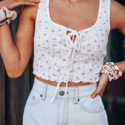 Southern Alternative Crop Tops Daniela Floral Crop Top