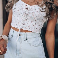 Southern Alternative Crop Tops Daniela Floral Crop Top