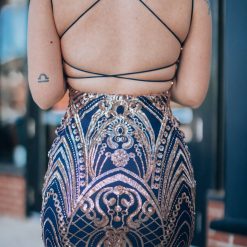 Southern Alternative Clothing Cheers To The Night Sequin Mini Dress (Navy/Gold) 10 Southern Alternative Clothing Cheers To The Night Sequin Mini Dress (Navy/Gold)