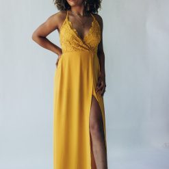 Southern Alternative Rome Lace Maxi Dress (Mustard) Dresses 5 Southern Alternative Rome Lace Maxi Dress (Mustard) Dresses