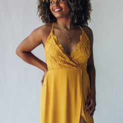 Southern Alternative Rome Lace Maxi Dress (Mustard) Dresses 6 Southern Alternative Rome Lace Maxi Dress (Mustard) Dresses