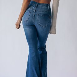 Southern Alternative Denim Retrograde Frayed Bell Bottoms 6 Southern Alternative Denim Retrograde Frayed Bell Bottoms