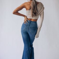 Southern Alternative Denim Retrograde Frayed Bell Bottoms 7 Southern Alternative Denim Retrograde Frayed Bell Bottoms