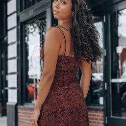 Southern Alternative Presley Leopard Mini Dress (Red Brown) Dresses 4 Southern Alternative Presley Leopard Mini Dress (Red Brown) Dresses
