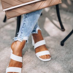 Southern Alternative Ariel Slip On Heels (White)