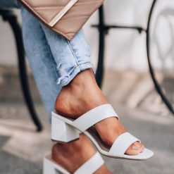 Southern Alternative Ariel Slip On Heels (White)