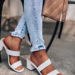 Southern Alternative Ariel Slip On Heels (White)