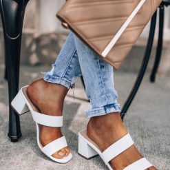 Southern Alternative Ariel Slip On Heels (White)
