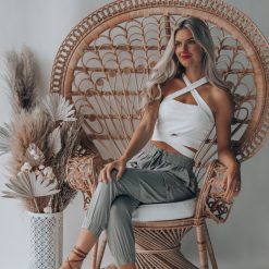 Southern Alternative Blouses + Tops Durham Cross Tank (Ivory)