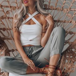 Southern Alternative Blouses + Tops Durham Cross Tank (Ivory)