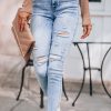 Southern Alternative Baylee Cuff High Rise Jeans