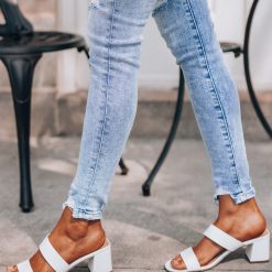 Southern Alternative Ariel Slip On Heels (White)