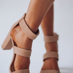 Southern Alternative Date Night Strappy Heel (Taupe)
