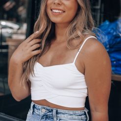 Southern Alternative Mid Day Crop Top (Ivory) Crop Tops