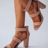 Southern Alternative Date Night Strappy Heel (Taupe)